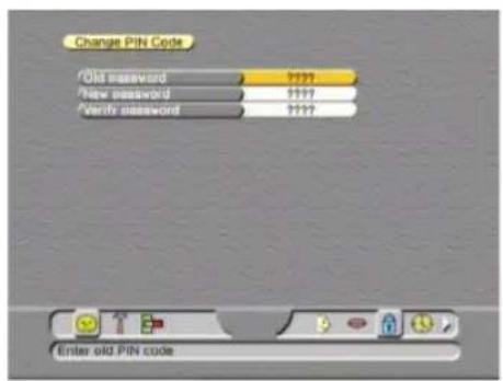 ECHOSTAR EchoNAV - DE PINCODE WIJZIGENN - 1