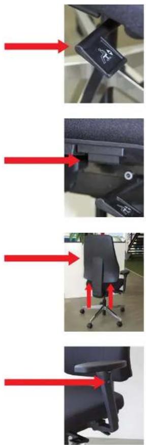 Inofec NPR - Hoogte instelling armleggers - 1