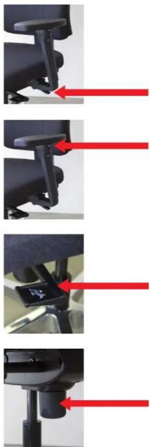Inofec NPR - Hoogte instelling armleggers - 2