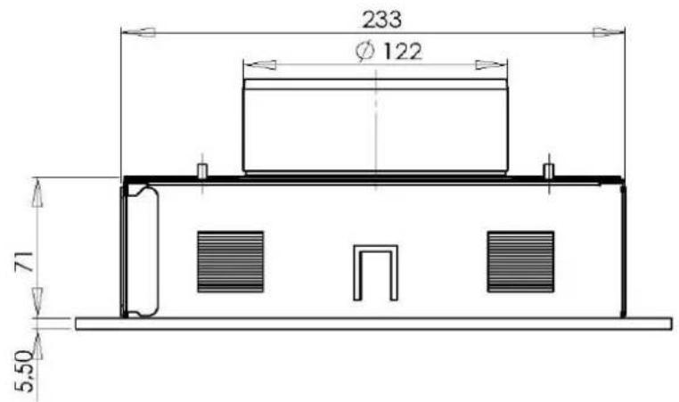 233 Ø 122 71 5.50