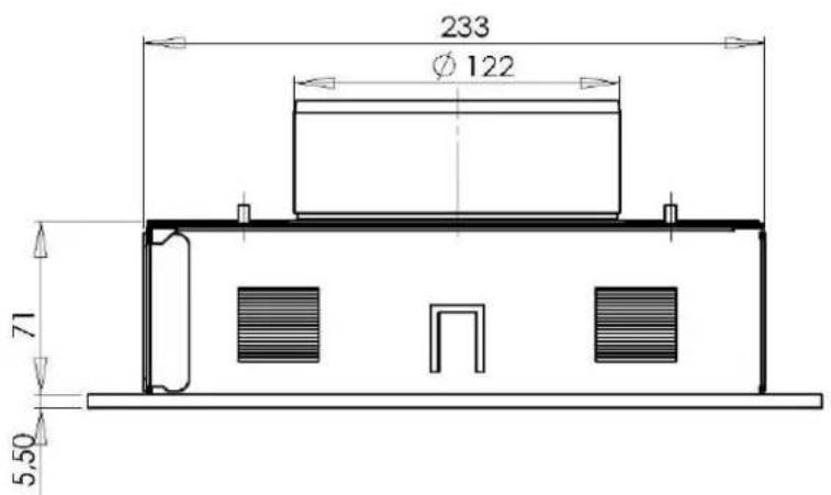 233 Ø 122 71 5.50
