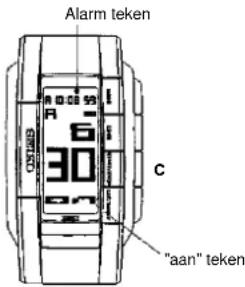 Alarm teken R 6 30 C "aan" teken