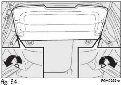 Abarth Grande Punto (2007) - Achterbank terugplaatsen fig. 81 - 2