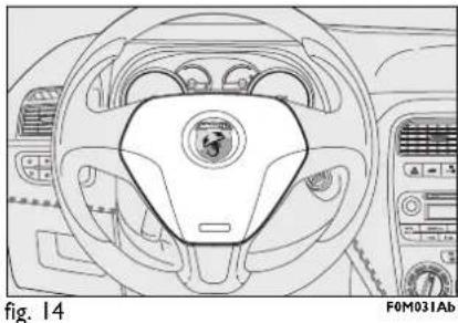 Abarth Grande Punto (2007) - FRONTAIRBAG AAN BESTUURDERSZIJDE fig. 14 - 1