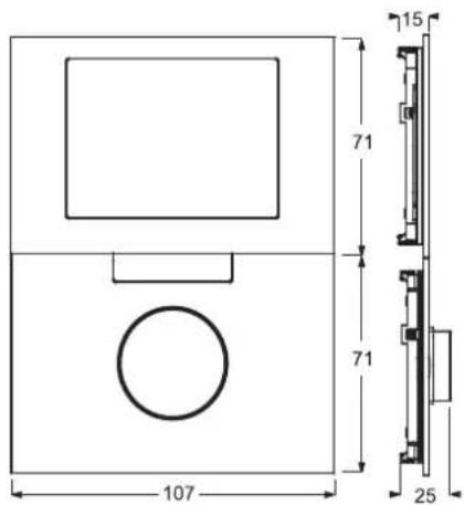 Busch-Jaeger priOn - Maattekeningen - 1