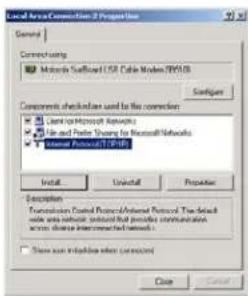 MOTOROLA SB5102 - TCP/IP-configuratie in Windows 2000, vervolg - 1