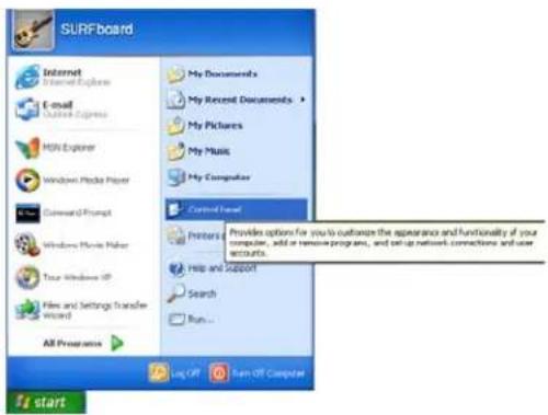 MOTOROLA SB5102 - TCP/IP-configuratie voor Windows XP - 1
