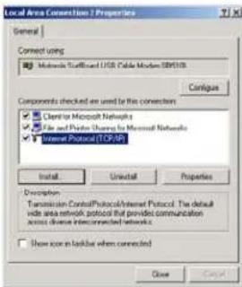MOTOROLA SB5102 - TCP/IP-configuratie in Windows 2000, vervolg - 2