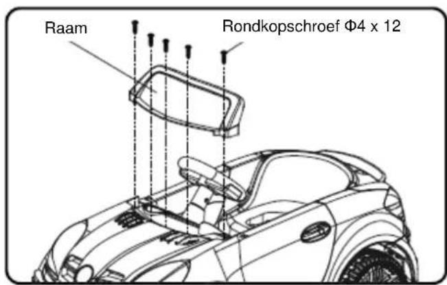 Raam Rondkopschroef Φ4 x 12