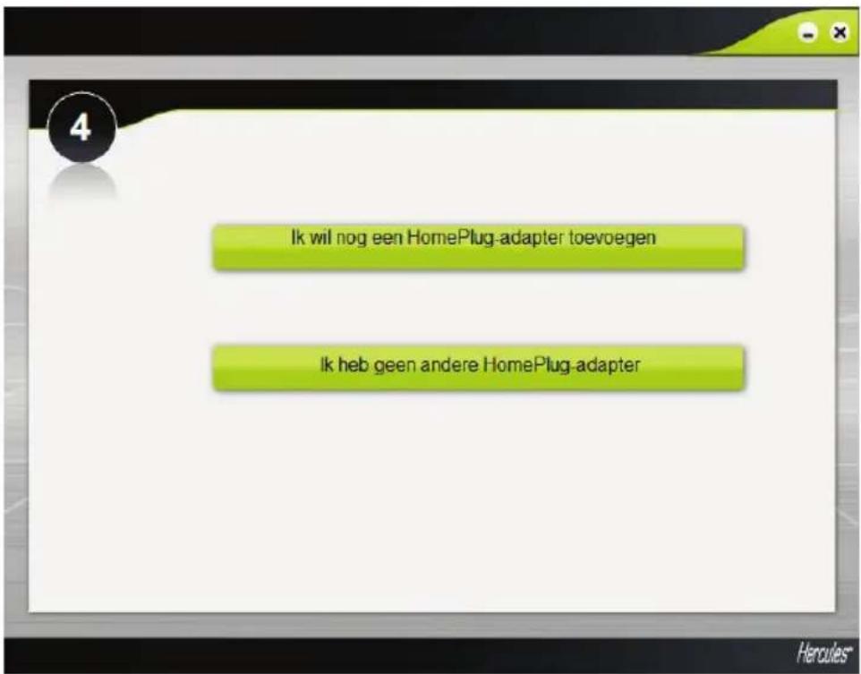 Ik wil nog een HomePlug-adapter toevoegen Ik heb geen andere HomePlug-adapter