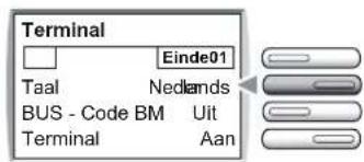 Terminal Einde01 Taal Nedlands BUS - Code BM Uit Terminal Aan