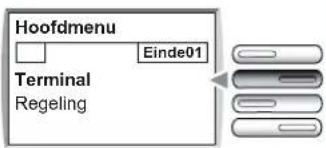 Hoofdmenu Einde01 Terminal Regeling