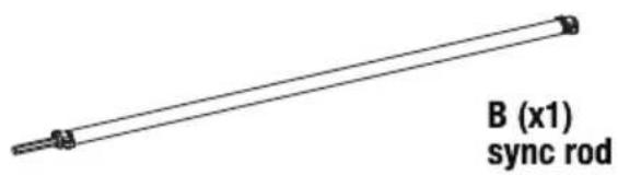 B (x1) sync rod