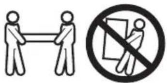 Safety warning symbol showing a person pulling a rope with a prohibition sign below