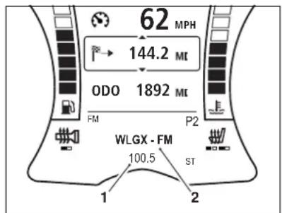 62 MPH 144.2 MI 0DO 1892 MI FM P2 WLGX - FM 100.5 ST 1 2