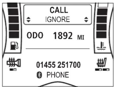 CALL IGNORE ODO 1892 MI 01455 251700 PHONE
