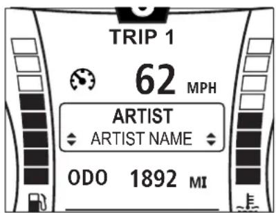 TRIP 1 62 MPH ARTIST ♦ ARTIST NAME ♦ ODO 1892 MI