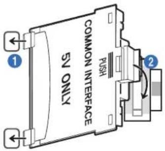 SAMSUNG UE40NU7190 - De CI-kaart of CI+-kaart met de CI-kaartadapter aansluiten via een COMMON INTERFACE-sleuf - 1