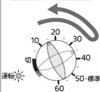 10 切 運転 20 30 40 60 50-標準