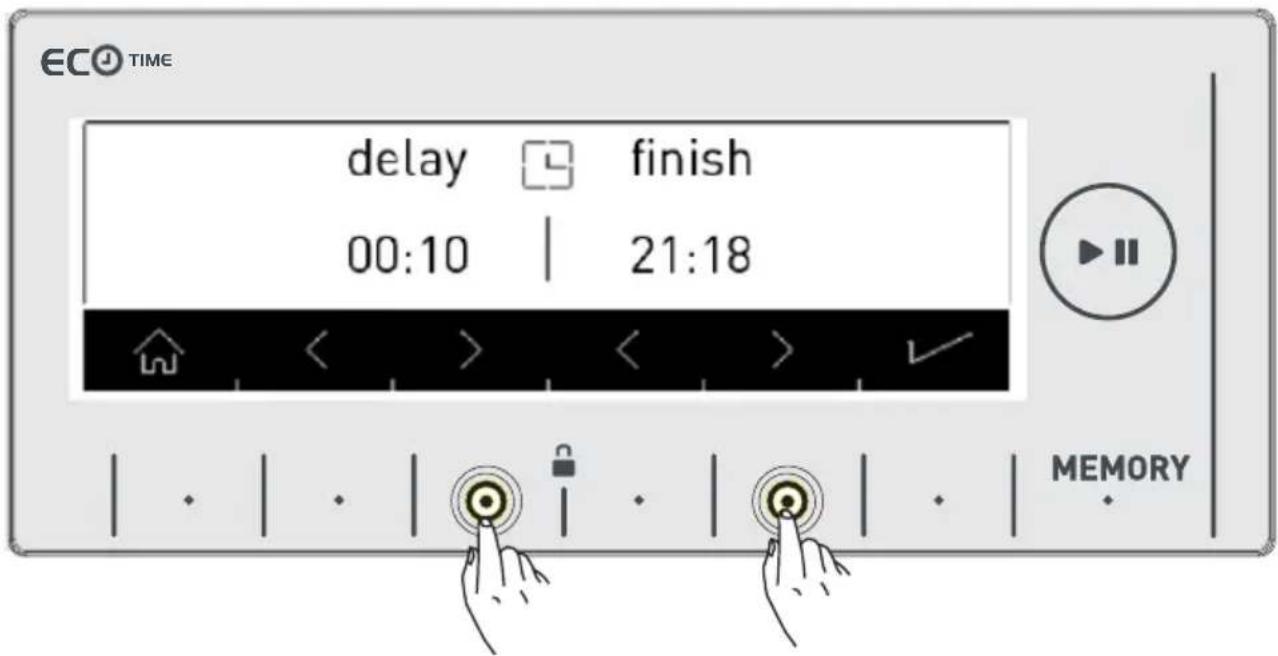 SHARP ESGFD8145W4BX - HOOFDSTUK 6: WASVOORBEREIDING - INSTELLING UITGESTELDE START/EINDTIJD - PROGRAMMA 6 - 1