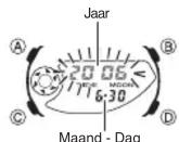CASIO 3796 - De maan/getij-gegevens bekijken - 2