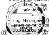 CASIO 3070 - 12-uur positie digitale kompasfunctie selecteren en verlaten - 1