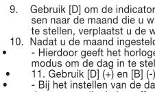 CASIO 5069 - De tijd en de datum instellen - 2