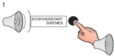 1 STOP/HERSTART SIRENES