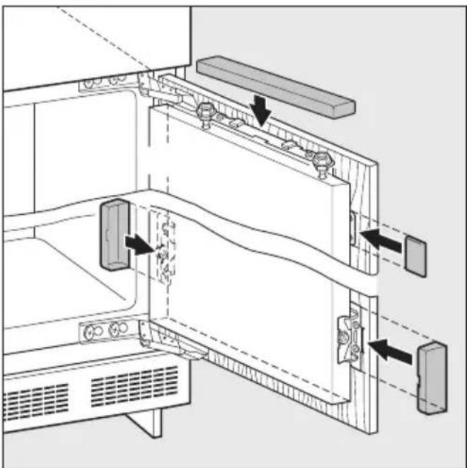 MIELE F 623 UI - Het vastmaken van het apparaat - 2