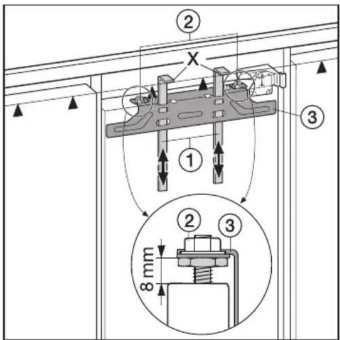 MIELE F 623 UI - Het monteren van de meubeldeur - 1