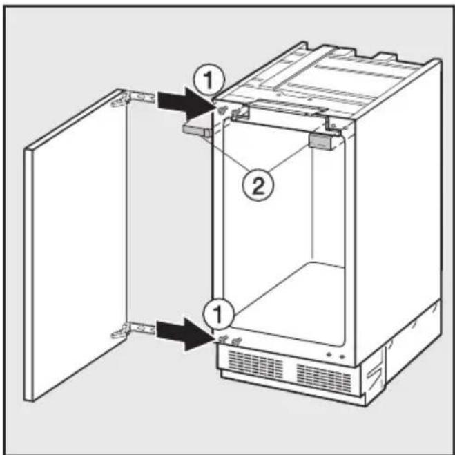 MIELE F 623 UI - Het veranderen van de draairichting van de deur - 1