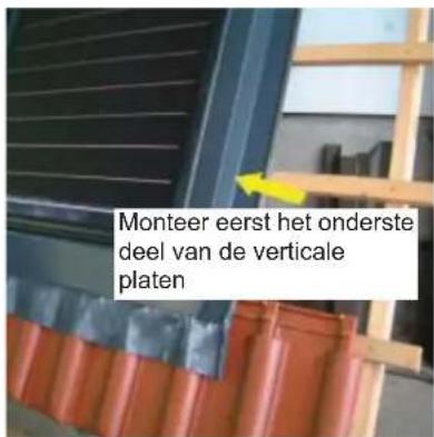 Monteer eerst het onderste deel van de verticale platen