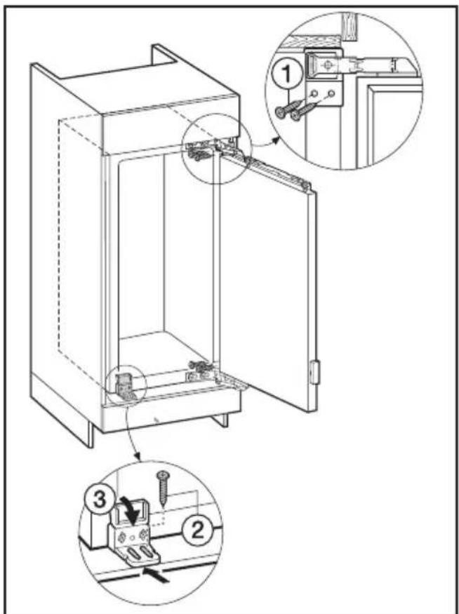MIELE F 423 I - Het inbouwen van het apparaat - 2