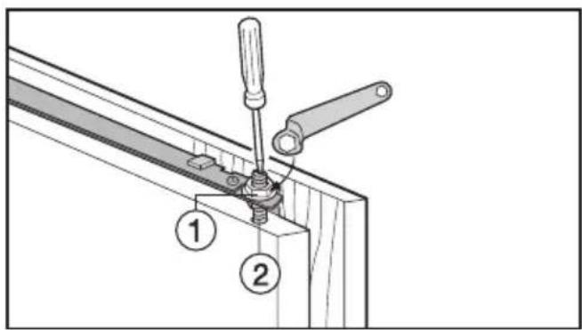 MIELE F 423 I - Het vastmaken van het apparaat - 1
