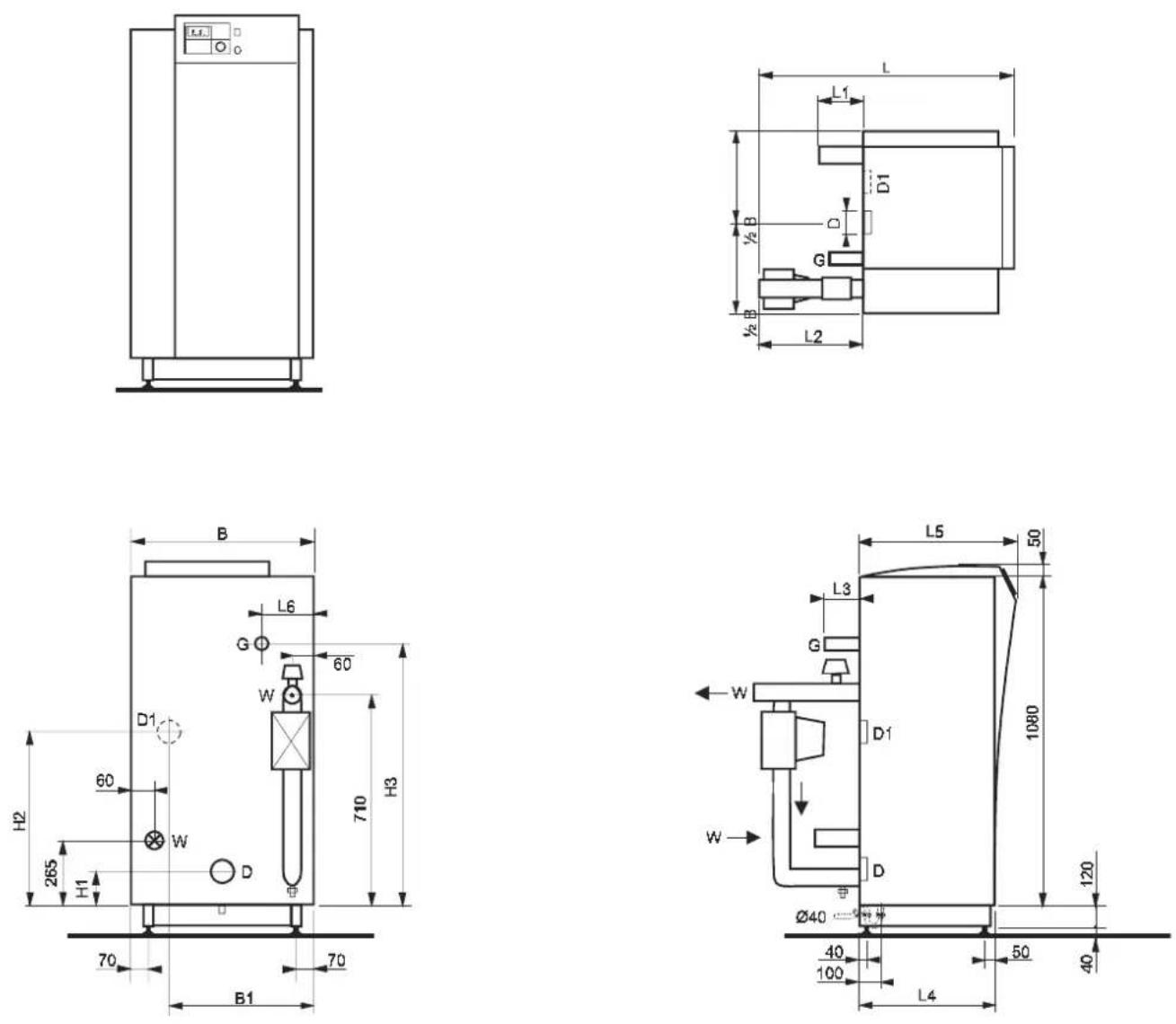 Rendamax R500 - Afmetingen R300 bypass - 1