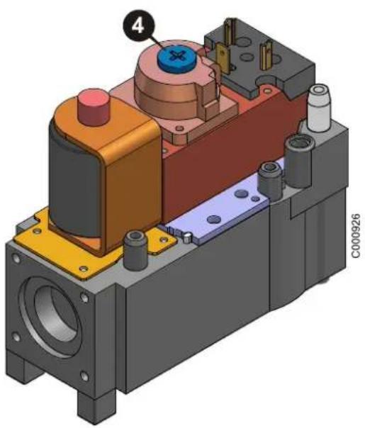 Oertli GSR140-35P - ■ Plaatsing van de set voor omzetting op aardgas G25 - 7