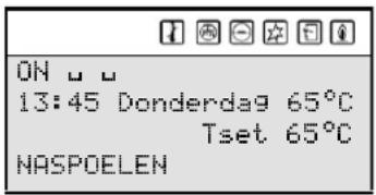 ON □ □ 13:45 Donderdag 65°C Tset 65°C NASPOELEN