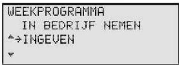 WEEKPROGRAMMA IN BEDRIJF NEMEN →INGEVEN