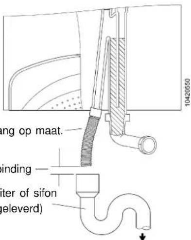 10420550 ung op maat. binding (iter of sifon geleverd)