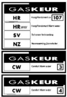 GASKEUR HR HR/WV SV NZ Hoog Randsmart co 107 Hoog Randsmart Warm water Schussen Vertrading Nauwarming Zorrreiber GASKEUR CW Comfort Warm water 3 GASKEUR CW Comfort Warm water 4