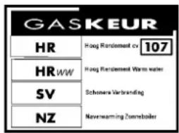 GASKEUR HR HR WW SV NZ Hoog Rendement cv 107 Hoog Rendement Warm water Schonaer Verbranding Nevermeaning Zoonboiler