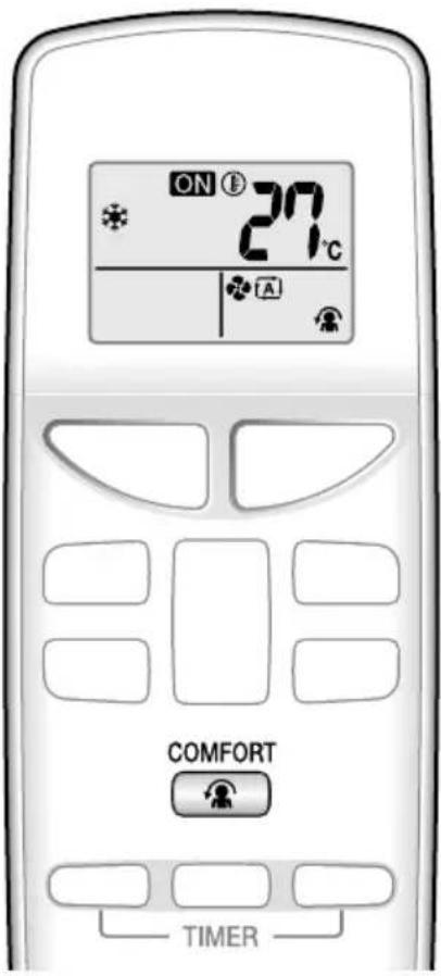 ON 27°C A COMFORT TIMER