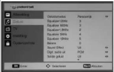 PACKARD BELL M240DML - De OSD-instellingen aanpassen - 2