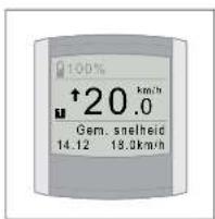 100% ↑20.0 Gem. snelheid 14.12 19.0km/h
