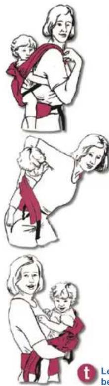 Ergobaby Draagzak - Directions for Moving Baby from Back Position to Front Position - 1
