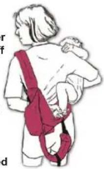 Ergobaby Draagzak - Directions for Back Carry Position - 1