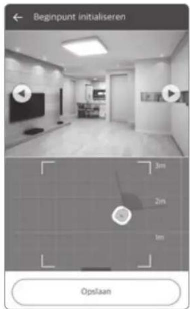 Beginpunt initialiseren 3m 2m 1m Opslaan