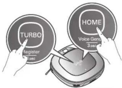 LG Hom-Bot VR9647PS - Product info initialization - 1
