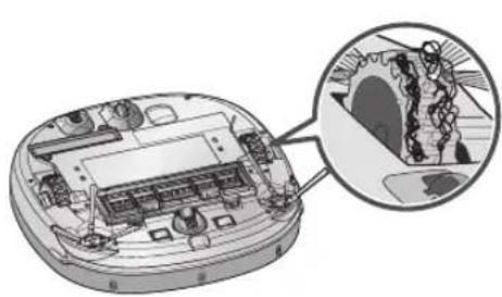 LG Hom-Bot VR9647PS - Onderhoud zijborstel - 6