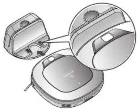 LG Hom-Bot VR9647PS - Handmatige relocatie. - 5